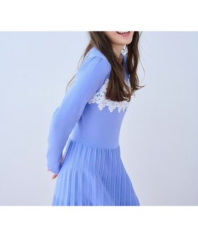 【トッカ/TOCCA】 【洗える】NIGHT PETAL ニットドレス人気、トレンドファッション・服の通販 founy(ファニー) ファッション Fashion レディースファッション Fashion for Women ワンピース Dresses フォーマル・パーティードレス・結婚式用ドレス Elegant & Casual Dresses ニットワンピース Knit Dresses 洗える Machine Washable シンプル Simple, Minimal ドレス Dress, One-Piece プリーツ Pleats, Pleated レース Lace, Lace Fabric A/W・秋冬 Autumn/Winter 冬 Winter / This Winter 新作・新入荷 New Arrivals / New In エレガント 上品 Elegant 2025年 2025 2025-2026秋冬・A/W Autumn/Winter 2025–26 AW25–26 |ID:prp329100004729917