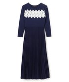 【トッカ/TOCCA】の【洗える】NIGHT PETAL ニットドレス 人気、トレンドファッション・服の通販 founy(ファニー) ファッション Fashion レディースファッション Fashion for Women ワンピース Dresses フォーマル・パーティードレス・結婚式用ドレス Elegant & Casual Dresses ニットワンピース Knit Dresses 洗える Machine Washable シンプル Simple, Minimal ドレス Dress, One-Piece プリーツ Pleats, Pleated レース Lace, Lace Fabric A/W・秋冬 Autumn/Winter 冬 Winter / This Winter 新作・新入荷 New Arrivals / New In エレガント 上品 Elegant 2025年 2025 2025-2026秋冬・A/W Autumn/Winter 2025–26 AW25–26 thumbnail ネイビー系|ID: prp329100004729917 ipo3291000000034168938