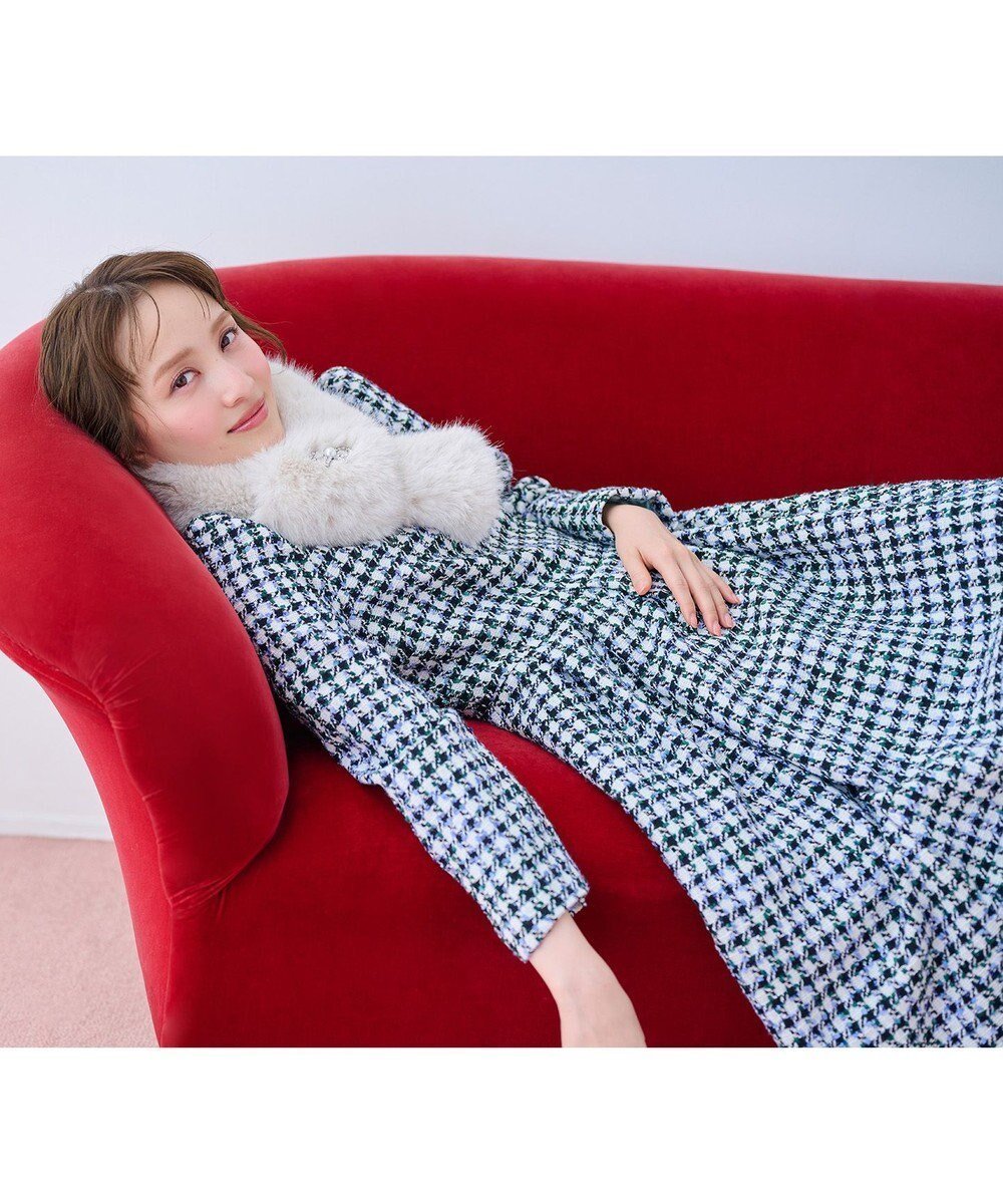 【トッカ/TOCCA】の【消臭】FROSTED CHECK TWEED ドレス インテリア・キッズ・メンズ・レディースファッション・服の通販 founy(ファニー) 　ファッション　Fashion　レディースファッション　Fashion for Women　ワンピース　Dresses　フォーマル・パーティードレス・結婚式用ドレス　Elegant & Casual Dresses　イタリア　Italy　エレガント 上品　Elegant　クラシック　Classic, Timeless Style　チェック　Check, Plaid, Tartan　ツイード　Twill, Twill Weave　ドレス　Dress, One-Piece　バランス　Balance, Style Balance　フォルム　Silhouette, Form　フレア　Flare, Flared　ベーシック　Basic, Essential　A/W・秋冬　Autumn/Winter　冬　Winter / This Winter　新作・新入荷　New Arrivals / New In　2025年　2025　2025-2026秋冬・A/W　Autumn/Winter 2025–26 AW25–26　ライトグリーン系|ID: prp329100004729921 ipo3291000000034168957