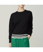 【アイシービー/iCB】のハイゲージソフトウール ニットプルオーバー 人気、トレンドファッション・服の通販 founy(ファニー) ファッション Fashion レディースファッション Fashion for Women トップス・カットソー Cut & Sew Tops ニット Knit Tops & Sweaters カジュアルプルオーバー・ニットトップス Pullovers & Knit Tops / Casual Pullovers シンプル Simple, Minimal セーター Sweater, Knitwear ボトム Bottoms, Lower Wear ヨーク Yoke, Yoke Design リラックス Relax, Relaxed Fit A/W・秋冬 Autumn/Winter 2025年 2025 2025-2026秋冬・A/W Autumn/Winter 2025–26 AW25–26 thumbnail ブラック×オフホワイト系|ID: prp329100004729925 ipo3291000000034425965