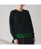 【アイシービー/iCB】のハイゲージソフトウール ニットプルオーバー 人気、トレンドファッション・服の通販 founy(ファニー) ファッション Fashion レディースファッション Fashion for Women トップス・カットソー Cut & Sew Tops ニット Knit Tops & Sweaters カジュアルプルオーバー・ニットトップス Pullovers & Knit Tops / Casual Pullovers シンプル Simple, Minimal セーター Sweater, Knitwear ボトム Bottoms, Lower Wear ヨーク Yoke, Yoke Design リラックス Relax, Relaxed Fit A/W・秋冬 Autumn/Winter 2025年 2025 2025-2026秋冬・A/W Autumn/Winter 2025–26 AW25–26 thumbnail ネイビー×グリーン系|ID: prp329100004729925 ipo3291000000034759267