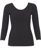 【ウィング/Wing】のあったかインナー 綿100%(肌側) アウターにひびきにくい ムレにくい 【綿の贅沢 ここちフラット】 8分袖 長袖 秋 冬 EL4873 ウイング/ワコール ブラック|ID: prp329100004729940 ipo3291000000035724247