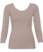 【ウィング/Wing】のあったかインナー 綿100%(肌側) アウターにひびきにくい ムレにくい 【綿の贅沢 ここちフラット】 8分袖 長袖 秋 冬 EL4873 ウイング/ワコール ブラウン|ID: prp329100004729940 ipo3291000000035724250