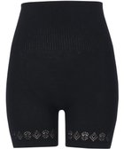 【ウィング/Wing】の腹巻き付きオーバーパンツ 薄手 あたたかい 軽いはきごこち やさしい肌あたり 3分丈 毛パン 秋 冬 ER0813 ウイング/ワコール ブラック|ID: prp329100004729953 ipo3291000000034169098