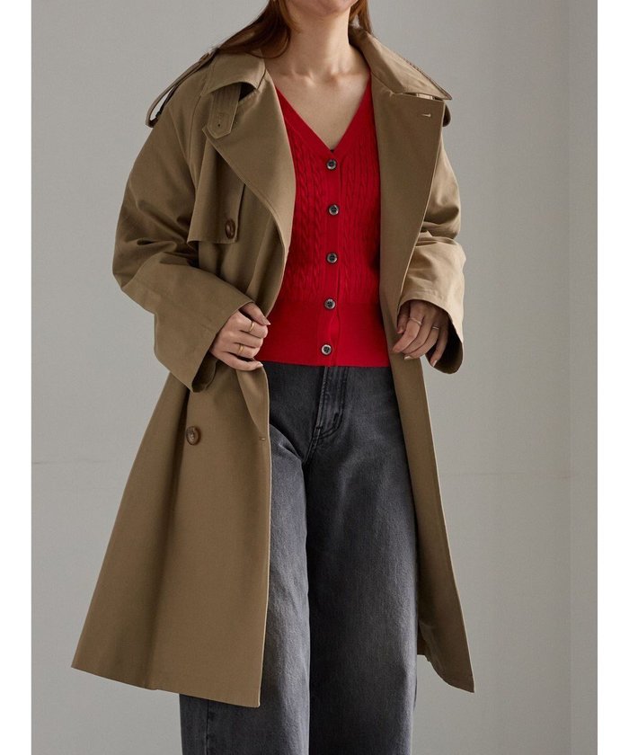 【テチチ/Te chichi】のオーバーサイズトレンチコート《2025Autumn catalog vol.2 item》 インテリア・キッズ・メンズ・レディースファッション・服の通販 founy(ファニー) https://founy.com/ ファッション Fashion レディースファッション Fashion for Women アウター Coat / Outerwear Collection コート・ロングコート・ピーコート Long Coats, Peacoats & More レディースジャケット・軽アウター Jackets トレンチコート / 春秋の定番アウター Trench Coats 2025年 2025 2025-2026秋冬・A/W Autumn/Winter 2025–26 AW25–26 ジャケット Jacket, Outerwear ベーシック Basic, Essential エレガント 上品 Elegant 夏 Summer S/S・春夏 SS, Spring/Summer, Warm Season A/W・秋冬 Autumn/Winter |ID: prp329100004729976 ipo3291000000034169185