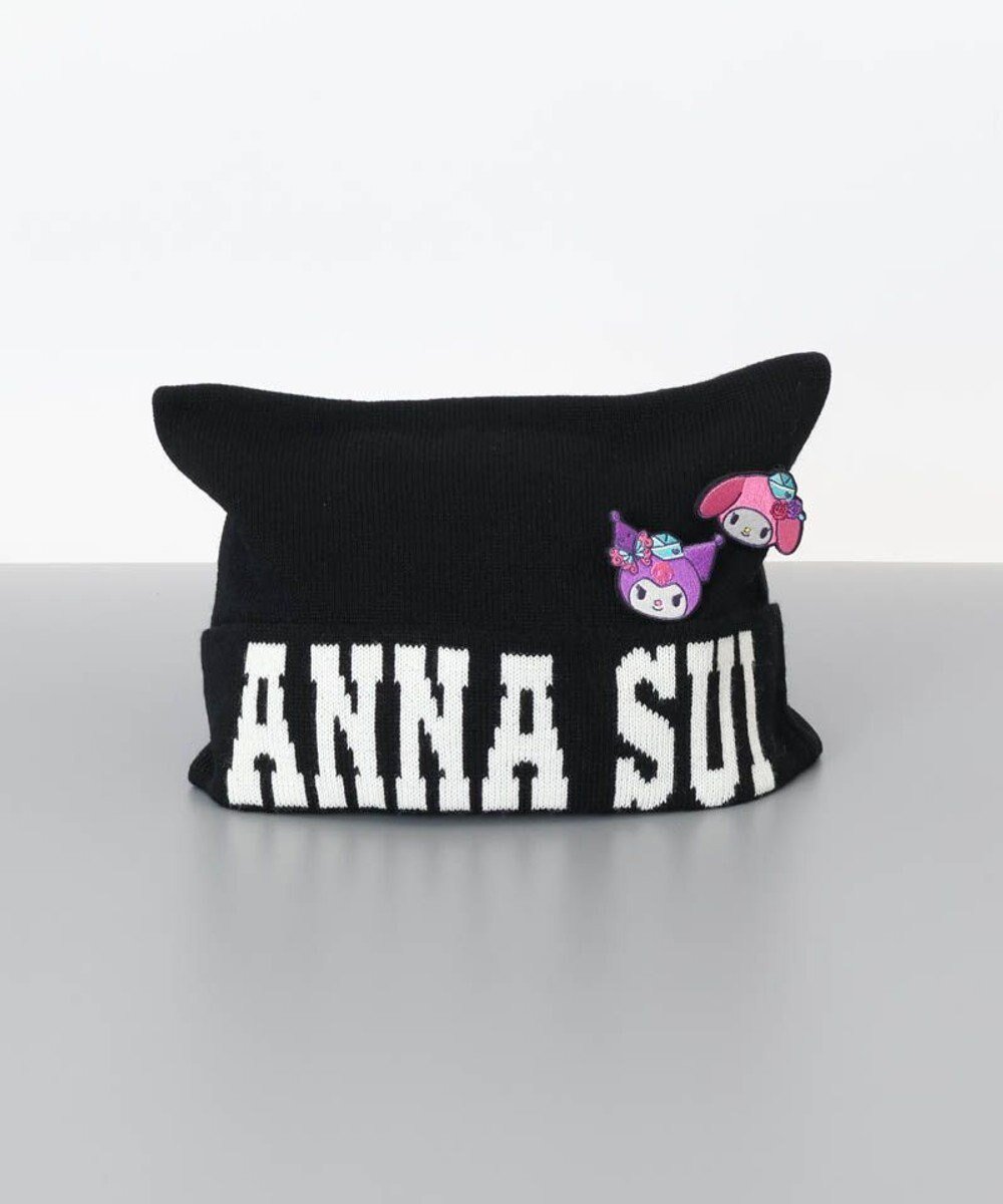 【アウロラ/AURORA】の【 ANNA SUI(アナ スイ)】マイメロディ クロミ 刺しゅうブローチ付きネコ耳ニットワッチ インテリア・キッズ・メンズ・レディースファッション・服の通販 founy(ファニー) ファッション Fashion レディースファッション Fashion for Women トップス・カットソー Cut & Sew Tops ニット Knit Tops & Sweaters キャップ&ハット Hats & Caps ガーリー Girly, Feminine Style ジャカード/ジャガード Jacquard, Woven Pattern ネコ Cat, Feline Motif フェミニン Feminine, Girly ブローチ Brooch, Pin Brooch ロマンティック Romantic, Feminine Style 帽子 Hat, Headwear ブラック|ID: prp329100004729979 ipo3291000000034169201
