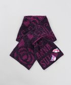 【アウロラ/AURORA】の【 ANNA SUI(アナ スイ)】マイメロディ クロミ 刺しゅうブローチ付きモールニットマフラー パープル|ID: prp329100004729980 ipo3291000000035852448