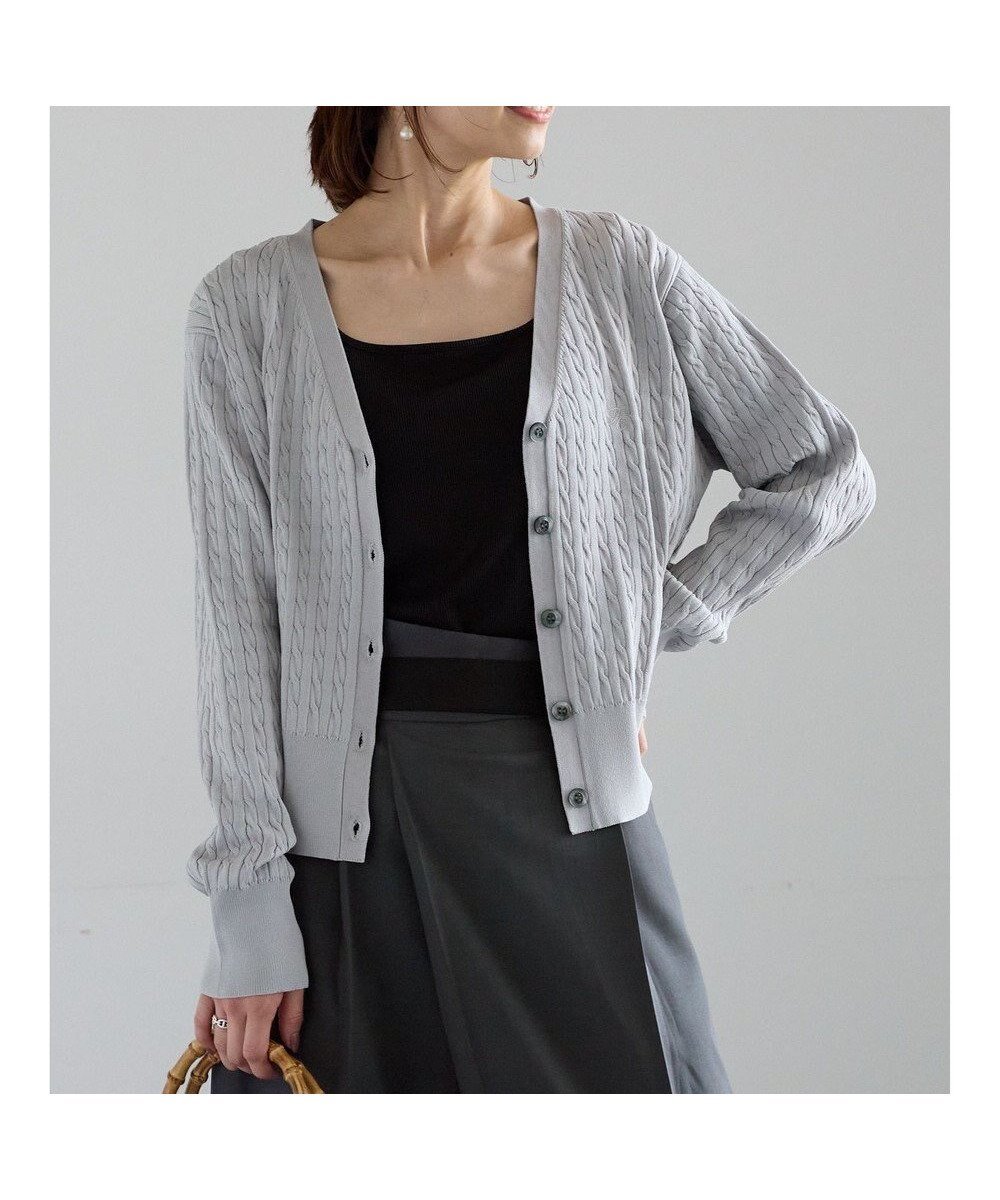 【テチチ/Te chichi】のミニケーブル刺繍Vネックカーディガン 人気、トレンドファッション・服の通販 founy(ファニー) 　ファッション　Fashion　レディースファッション　Fashion for Women　トップス・カットソー　Cut & Sew Tops　ニット　Knit Tops & Sweaters　カーディガン・羽織り　Layered Style Cardigans　Vネックトップス　V-Neck Tops / V-Cut Neckline Shirts　カーディガン　Cardigan, Knitwear　セーター　Sweater, Knitwear　ワンポイント　One Point, Statement Accent　夏　Summer　S/S・春夏　SS, Spring/Summer, Warm Season　A/W・秋冬　Autumn/Winter　 other-1|ID: prp329100004729986 ipo3291000000036204469