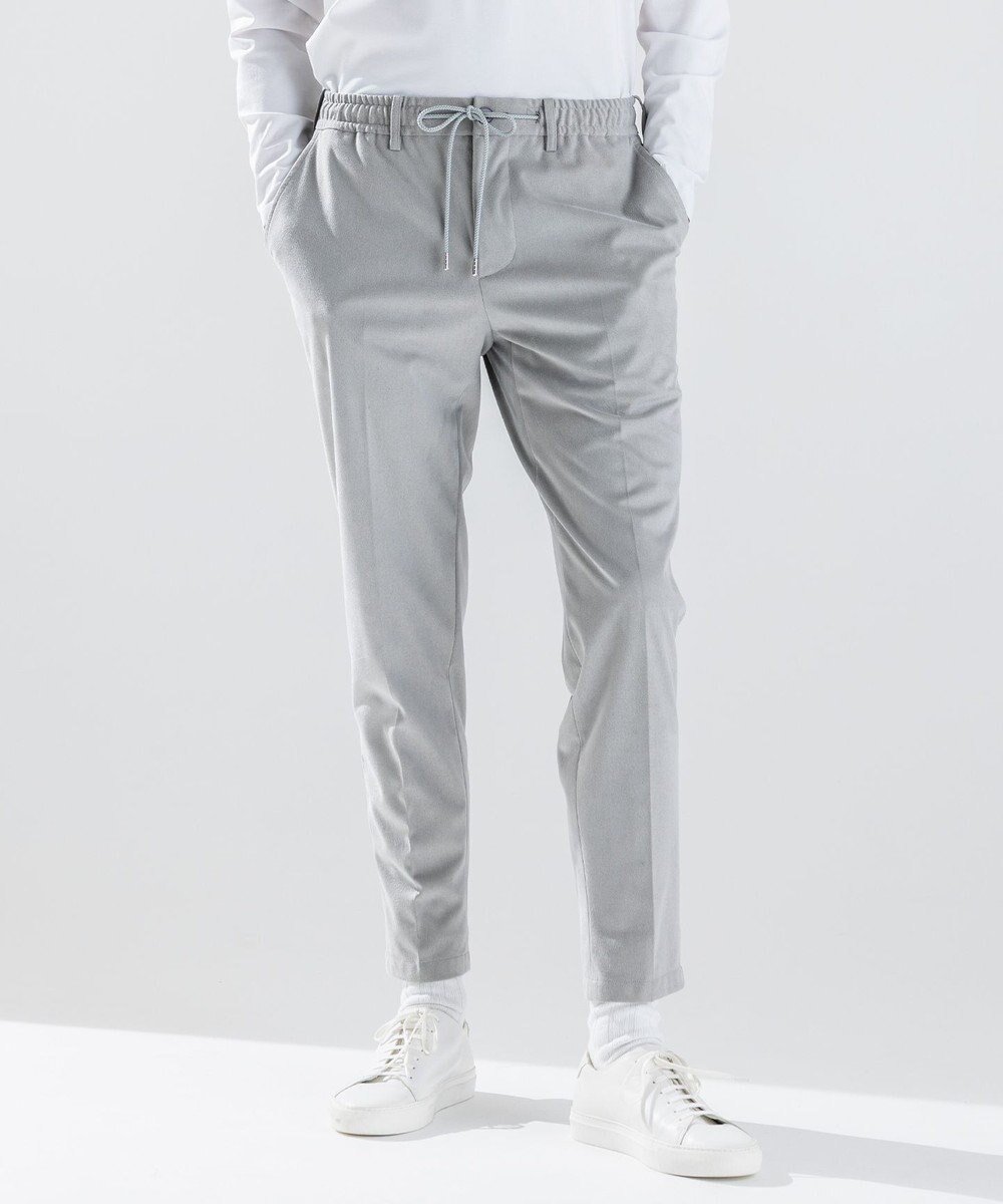 【ジョゼフ オム/JOSEPH HOMME / MEN】の新素材【洗える】スムーススエードストレッチ ドロスト付テーパードパンツ / PEGG CONVERTIBLE インテリア・キッズ・メンズ・レディースファッション・服の通販 founy(ファニー) 　ファッション　Fashion　メンズファッション　Fashion for Men　ボトムス　Bottoms　ウォッシャブル　Machine Washable　エレガント 上品　Elegant　洗える　Machine Washable　ストレッチ　Stretch, Stretchy Fabric　セットアップ　Set-Up, Coordinated Outfit　テーパード　Tapered, Tapered Pants　ドローコード　Drawcord, Drawstring Cord　ポケット　Pocket, Pocket Detail　ループ　Loop, Loop Knit　レギュラー　Regular, Standard Fit　A/W・秋冬　Autumn/Winter　新作・新入荷　New Arrivals / New In　おすすめ　Recommended / Our Picks　ライトグレー系|ID: prp329100004731658 ipo3291000000034198904