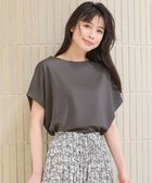 【エニー/ANY】の【洗濯機可/接触冷感/UVカット/アンチピリング】ドライポンチフレンチスリーブプルオーバー モカ|ID: prp329100004731661 ipo3291000000034176803