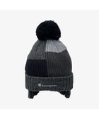 【林八百吉商店/yaokichi / KIDS】のChampion キッズ ミックス耳付きワッチ 人気、トレンドファッション・服の通販 founy(ファニー) ファッション Fashion キッズファッション Fashion for Kids 新作・新入荷 New Arrivals / New In キャップ Cap, Baseball Cap パッチワーク Patchwork, Mixed Fabric ポンポン Pom-Pom, Fluffy Ball ミックス Mix, Mixed Style 冬 Winter / This Winter 帽子 Hat, Headwear thumbnail ブラック|ID: prp329100004731663 ipo3291000000034241945