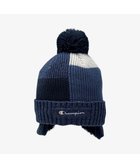 【林八百吉商店/yaokichi / KIDS】のChampion キッズ ミックス耳付きワッチ 人気、トレンドファッション・服の通販 founy(ファニー) ファッション Fashion キッズファッション Fashion for Kids 新作・新入荷 New Arrivals / New In キャップ Cap, Baseball Cap パッチワーク Patchwork, Mixed Fabric ポンポン Pom-Pom, Fluffy Ball ミックス Mix, Mixed Style 冬 Winter / This Winter 帽子 Hat, Headwear thumbnail ネイビー|ID: prp329100004731663 ipo3291000000034241946