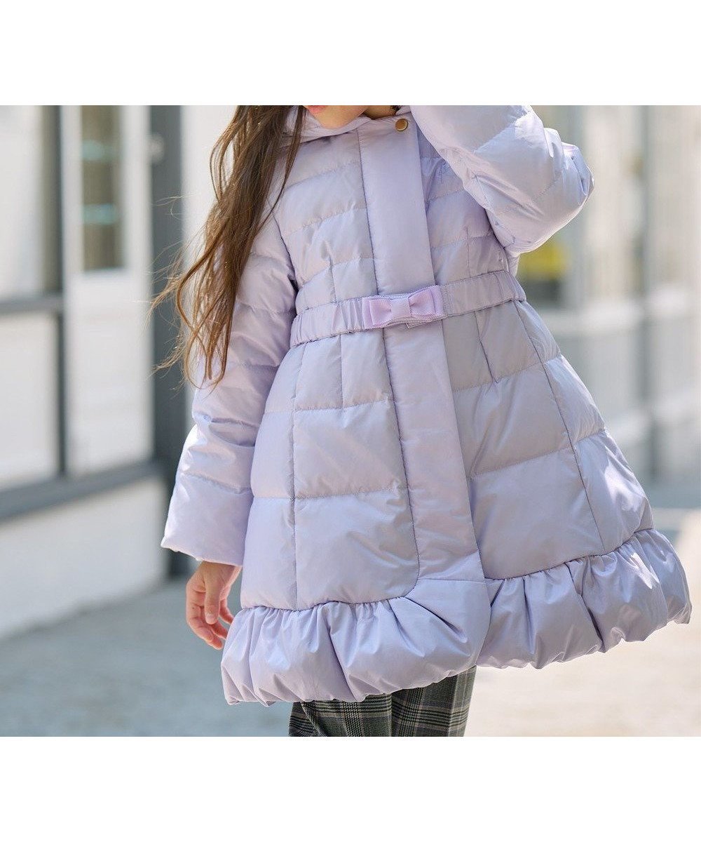 【組曲 / KIDS/KUMIKYOKU】の【110-140㎝】ロング ダウンコート 人気、トレンドファッション・服の通販 founy(ファニー) 　ファッション　Fashion　キッズファッション　Fashion for Kids　アウター　Coat Outerwear /Kids　ジャケット　Jacket, Outerwear　ダウン　Down, Puffer　ポケット　Pocket, Pocket Detail　ラベンダー　Lavender　リボン　Ribbon, Bow　ロング　Long, Long-Length　人気　Popular, Best Seller　冬　Winter / This Winter　A/W・秋冬　Autumn/Winter　軽量　Lightweight, Ultra Light　 other-1|ID: prp329100004731667 ipo3291000000034176855