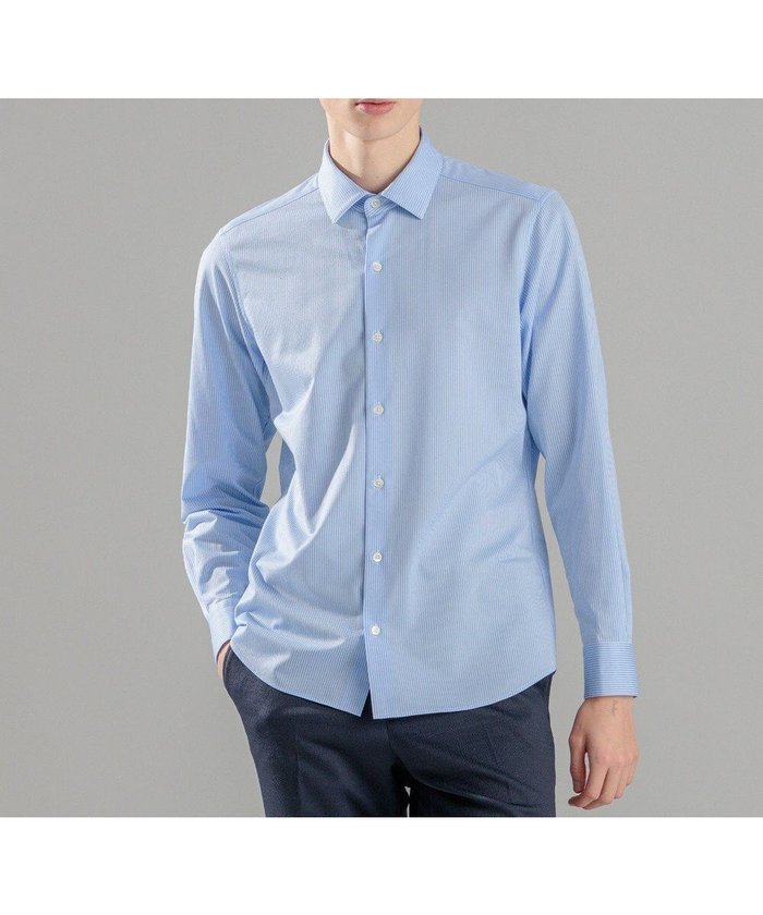 【ジョゼフ オム/JOSEPH HOMME / MEN】のハイゲージコットンジャージー レギュラーカラーシャツ インテリア・キッズ・メンズ・レディースファッション・服の通販 founy(ファニー) https://founy.com/ ファッション Fashion メンズファッション Fashion for Men トップス・カットソー Cut & Sew Tops メンズシャツ Shirts シェイプ Shape, Slim Fit シンプル Simple, Minimal ジャケット Jacket, Outerwear ポケット Pocket, Pocket Detail 夏 Summer 春 Spring S/S・春夏 SS, Spring/Summer, Warm Season 長袖 Long Sleeve, Full Sleeve |ID: prp329100004731709 ipo3291000000034177204