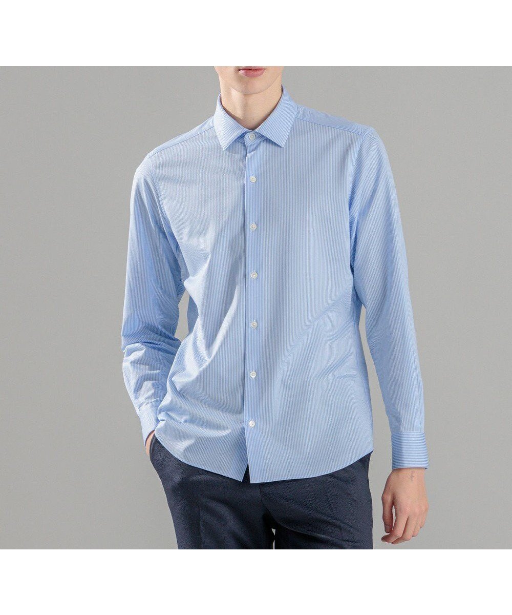 【ジョゼフ オム/JOSEPH HOMME / MEN】のハイゲージコットンジャージー レギュラーカラーシャツ 人気、トレンドファッション・服の通販 founy(ファニー) 　ファッション　Fashion　メンズファッション　Fashion for Men　トップス・カットソー　Cut & Sew Tops　メンズシャツ　Shirts　シェイプ　Shape, Slim Fit　シンプル　Simple, Minimal　ジャケット　Jacket, Outerwear　ポケット　Pocket, Pocket Detail　夏　Summer　春　Spring　S/S・春夏　SS, Spring/Summer, Warm Season　長袖　Long Sleeve, Full Sleeve　 other-1|ID: prp329100004731709 ipo3291000000034177204