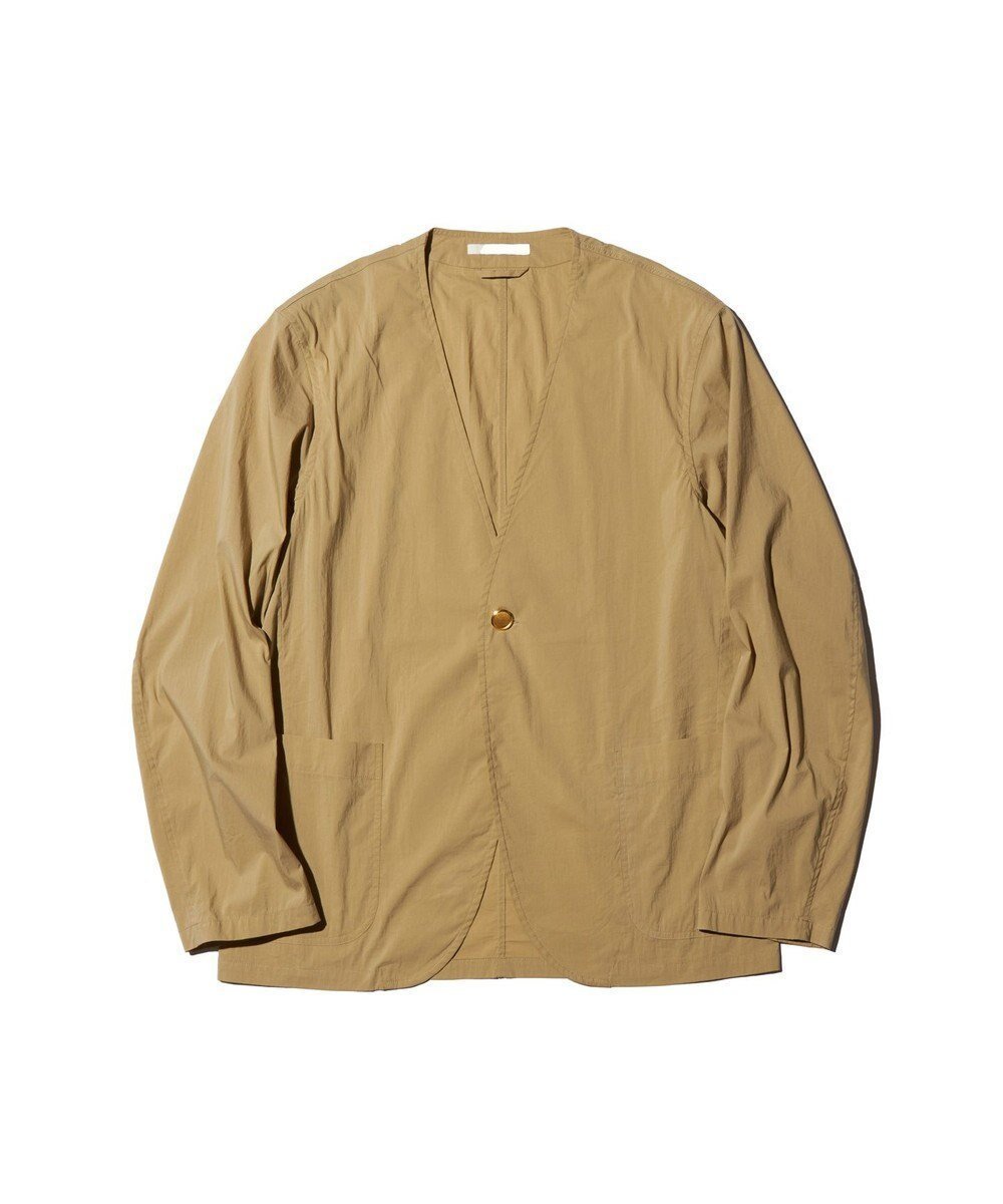【ジェイ プレス/J.PRESS / MEN】の【J.PRESS ORIGINALS】Cotton Nylon Typewriter No Collar Jacket インテリア・キッズ・メンズ・レディースファッション・服の通販 founy(ファニー) ファッション Fashion メンズファッション Fashion for Men アウター Men's Coats Outerwear エレガント 上品 Elegant 春 Spring カーディガン Cardigan, Knitwear シンプル Simple, Minimal ジャケット Jacket, Outerwear フィット Fit, Slim Fit リラックス Relax, Relaxed Fit S/S・春夏 SS, Spring/Summer, Warm Season 夏 Summer ベージュ系|ID: prp329100004731713 ipo3291000000034177242