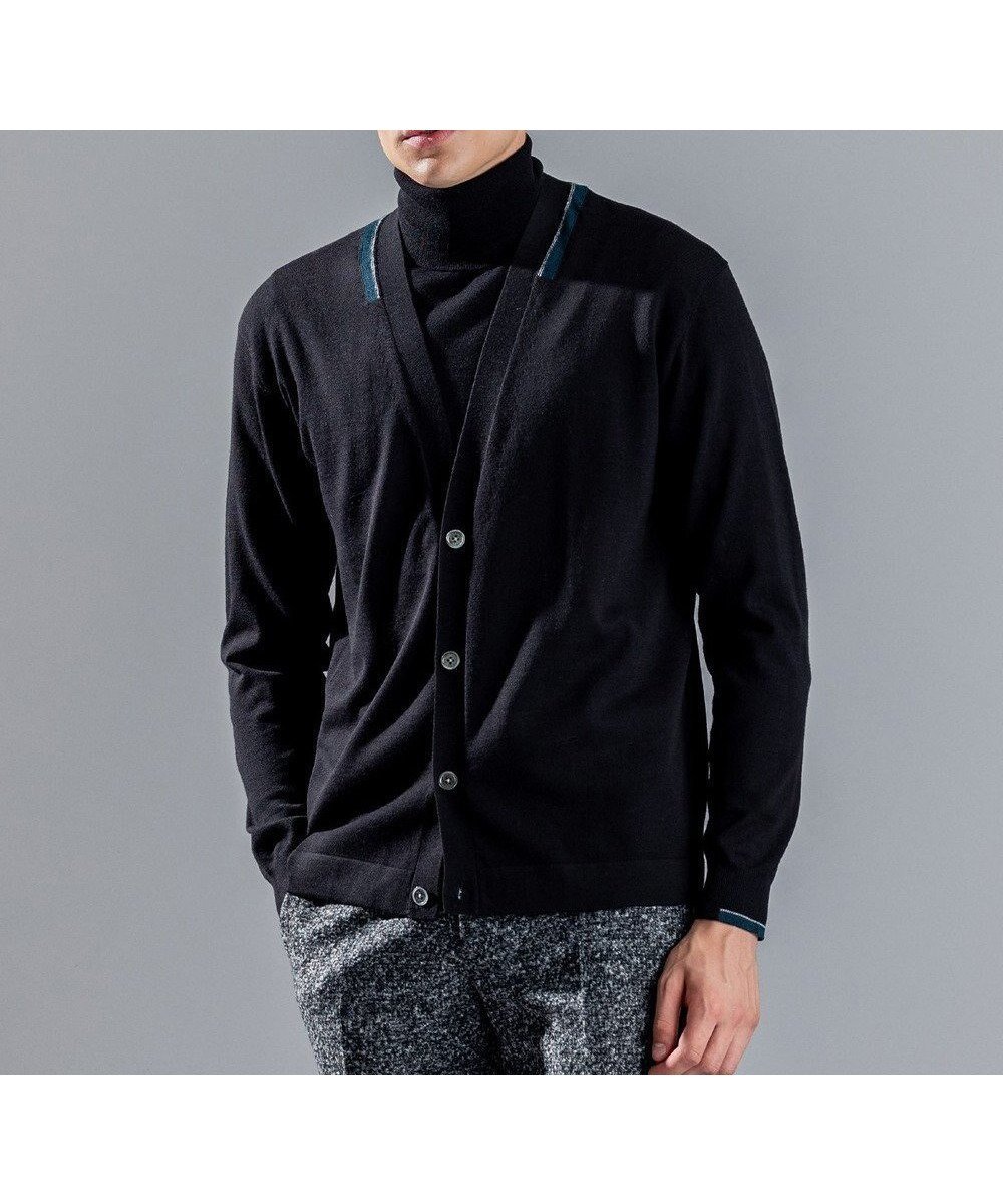 【ジョゼフ オム/JOSEPH HOMME / MEN】のエッセンシャルメリノ Vネックカーディガン インテリア・キッズ・メンズ・レディースファッション・服の通販 founy(ファニー) ファッション Fashion メンズファッション Fashion for Men トップス・カットソー Cut & Sew Tops ニット・セーター / 定番トップス Knit Tops & Sweaters カーディガン / 羽織り Cardigans おすすめ Recommended / Our Picks アンサンブル Ensemble Set カーディガン Cardigan, Knitwear セーター Sweater, Knitwear ベーシック Basic, Essential ロング Long, Long-Length エレガント 上品 Elegant A/W・秋冬 Autumn/Winter ブラック系|ID: prp329100004731722 ipo3291000000034177383