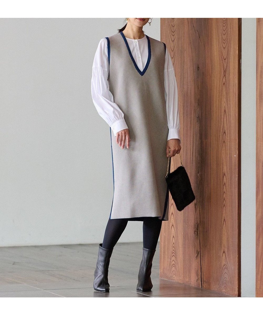 【自由区/JIYU-KU】の【リバーシブル・セットアップ対応・洗える】レーヨンストレッチリバーシブルニット ジャンパースカート インテリア・キッズ・メンズ・レディースファッション・服の通販 founy(ファニー) ファッション Fashion レディースファッション Fashion for Women セットアップ Matching Sets スカート・ミニ/ミディ/マキシ Skirts / Mini, Midi & Maxi Skirts インナー Innerwear エレガント 上品 Elegant シンプル Simple, Minimal ストレッチ Stretch, Stretchy Fabric ストレート Straight, Straight Cut セットアップ Set-Up, Coordinated Outfit リバーシブル Reversible, Two-Sided ワイド Wide, Wide Fit 洗える Machine Washable 無地 Plain, Solid Color A/W・秋冬 Autumn/Winter 軽量 Lightweight, Ultra Light リッツブルー×シャンパン|ID: prp329100004731745 ipo3291000000034178428