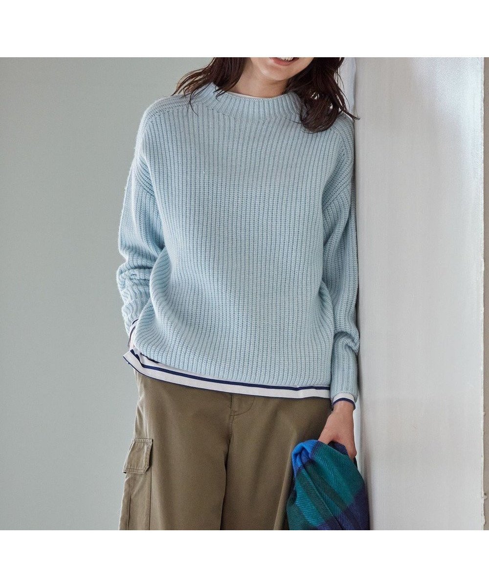 【23区/NIJYUSANKU】の【SLOW/一部店舗限定】ウールナイロン ニット 人気、トレンドファッション・服の通販 founy(ファニー) 　ファッション　Fashion　レディースファッション　Fashion for Women　トップス・カットソー　Cut & Sew Tops　ニット　Knit Tops & Sweaters　畦　Ribbed Knit　ショルダー　Shoulder, Shoulder Strap　シンプル　Simple, Minimal　セーター　Sweater, Knitwear　ベーシック　Basic, Essential　ミドル　Middle Length, Mid Height　A/W・秋冬　Autumn/Winter　2023年　2023　2023-2024秋冬・A/W　Autumn/Winter 2023–24 AW23–24　 other-1|ID: prp329100004731749 ipo3291000000034178510