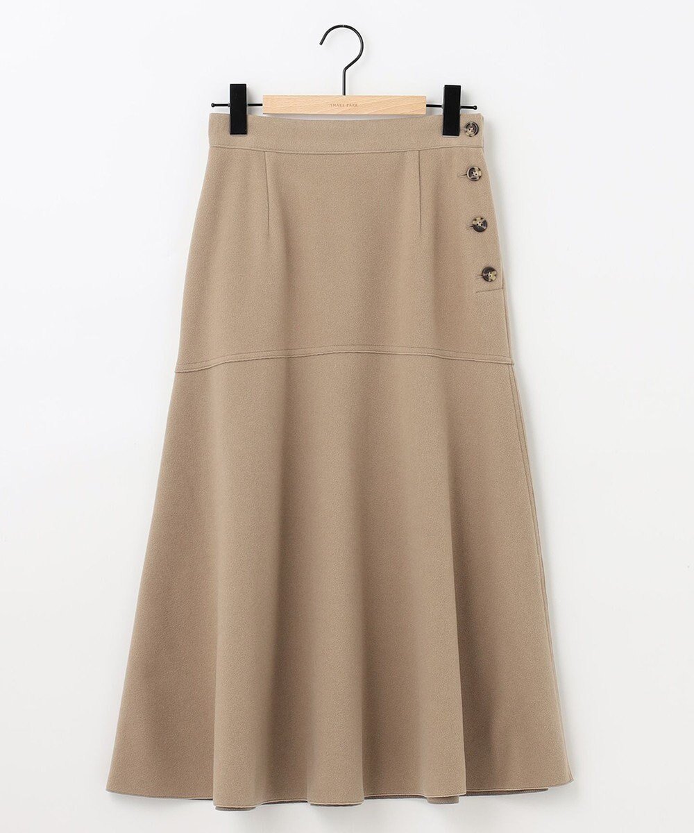 【シェアパーク/SHARE PARK】のライトメルトンスカート インテリア・キッズ・メンズ・レディースファッション・服の通販 founy(ファニー) ファッション Fashion レディースファッション Fashion for Women スカート Skirts メルトン Melton, Heavy Wool ロング Long, Long-Length エレガント 上品 Elegant 切替 Switching, Contrast Panel A/W・秋冬 Autumn/Winter キャメル|ID: prp329100004731786 ipo3291000000034178740