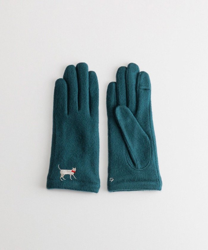 【オルクベット/ORuKuBET】のおさんぽねこ刺繍ジャージグローブ(WOMEN)【タッチパネル対応】 インテリア・キッズ・メンズ・レディースファッション・服の通販 founy(ファニー) https://founy.com/ ファッション Fashion レディースファッション Fashion for Women 手袋 Gloves & Mittens アクリル Acrylic Material スマート Smart, Elegant スリット Slit, Slit Detail A/W・秋冬 Autumn/Winter |ID: prp329100004731840 ipo3291000000035709225