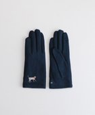 【オルクベット/ORuKuBET】のおさんぽねこ刺繍ジャージグローブ(WOMEN)【タッチパネル対応】 ネイビー|ID: prp329100004731840 ipo3291000000035709232