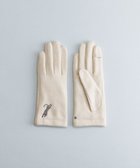 【オルクベット/ORuKuBET】のおひるねねこ刺繍ジャージグローブ(WOMEN)【タッチパネル対応】 アイボリー|ID: prp329100004731844 ipo3291000000035911440