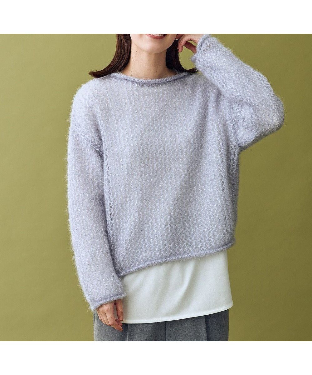 【エニー/ANY】のレーシーネットニット インテリア・キッズ・メンズ・レディースファッション・服の通販 founy(ファニー) ファッション Fashion レディースファッション Fashion for Women トップス・カットソー Cut & Sew Tops ニット Knit Tops & Sweaters おすすめ Recommended / Our Picks インナー Innerwear シアー Sheer, See-Through シンプル Simple, Minimal セーター Sweater, Knitwear フェミニン Feminine, Girly メッシュ Mesh, Net Fabric A/W・秋冬 Autumn/Winter ライトブルー|ID: prp329100004731895 ipo3291000000034179737