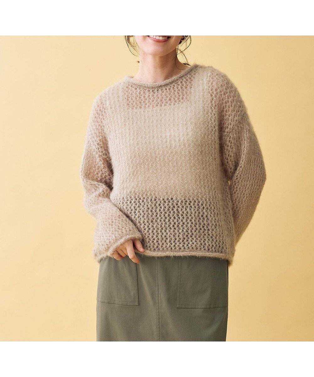 【エニー/ANY】のレーシーネットニット インテリア・キッズ・メンズ・レディースファッション・服の通販 founy(ファニー) ファッション Fashion レディースファッション Fashion for Women トップス・カットソー Cut & Sew Tops ニット Knit Tops & Sweaters おすすめ Recommended / Our Picks インナー Innerwear シアー Sheer, See-Through シンプル Simple, Minimal セーター Sweater, Knitwear フェミニン Feminine, Girly メッシュ Mesh, Net Fabric A/W・秋冬 Autumn/Winter ベージュ|ID: prp329100004731895 ipo3291000000034179738