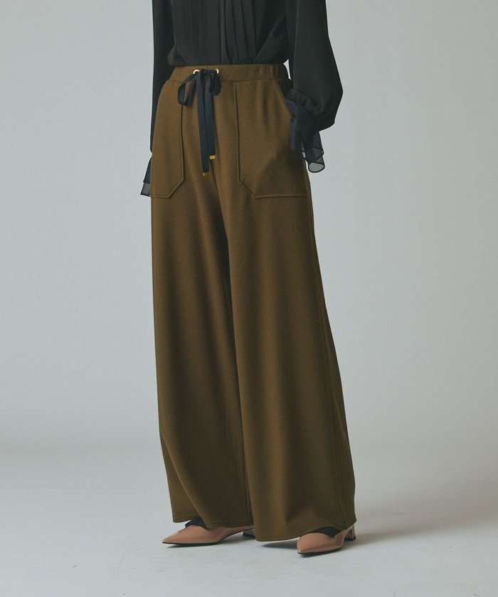 【グレース コンチネンタル/GRACE CONTINENTAL】のウールジャージパンツ インテリア・キッズ・メンズ・レディースファッション・服の通販 founy(ファニー) https://founy.com/ ファッション Fashion レディースファッション Fashion for Women パンツ Pants & Trousers ギャザー Gathered, Ruffled シンプル Simple, Minimal ストレッチ Stretch, Stretchy Fabric ストレート Straight, Straight Cut ポケット Pocket, Pocket Detail ワイド Wide, Wide Fit A/W・秋冬 Autumn/Winter |ID: prp329100004731902 ipo3291000000034179770