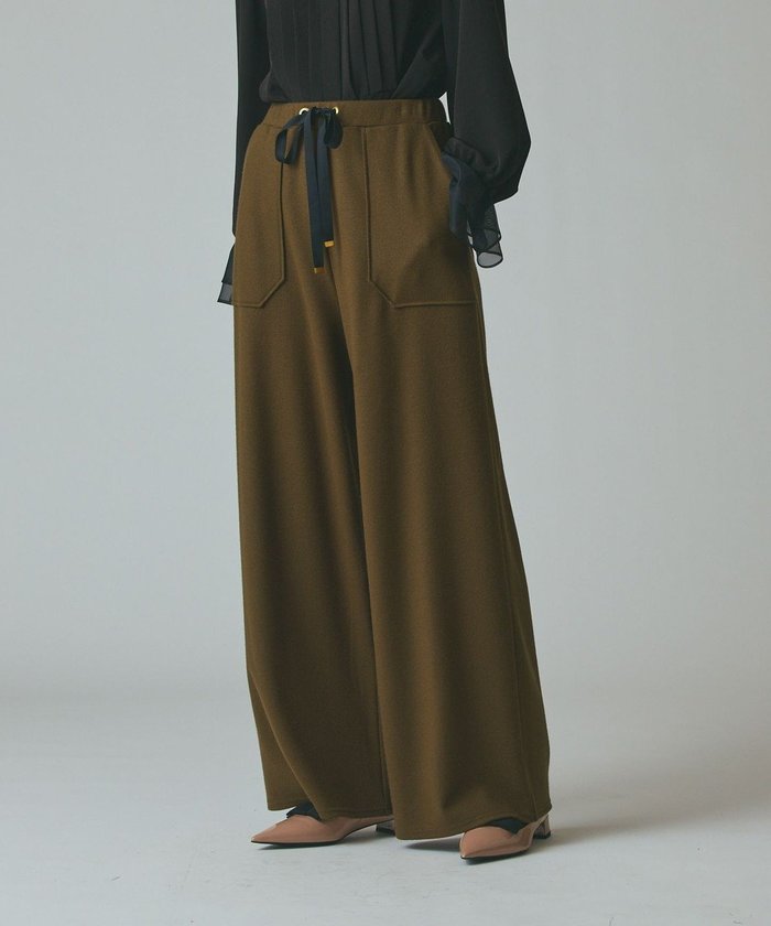 【グレース コンチネンタル/GRACE CONTINENTAL】のウールジャージパンツ インテリア・キッズ・メンズ・レディースファッション・服の通販 founy(ファニー) https://founy.com/ ファッション Fashion レディースファッション Fashion for Women パンツ Pants & Trousers ギャザー Gathered, Ruffled シンプル Simple, Minimal ストレッチ Stretch, Stretchy Fabric ストレート Straight, Straight Cut ポケット Pocket, Pocket Detail ワイド Wide, Wide Fit A/W・秋冬 Autumn/Winter |ID: prp329100004731902 ipo3291000000035798508