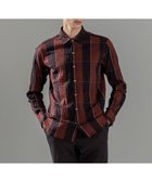 【ジョゼフ オム/JOSEPH HOMME / MEN】のオーバーチェックジャガードストレッチ レギュラーカラーシャツ ワイン系3|ID: prp329100004733002 ipo3291000000034187884