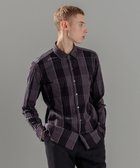 【ジョゼフ オム/JOSEPH HOMME / MEN】のオーバーチェックジャガードストレッチ レギュラーカラーシャツ グレー系3|ID: prp329100004733002 ipo3291000000034187885