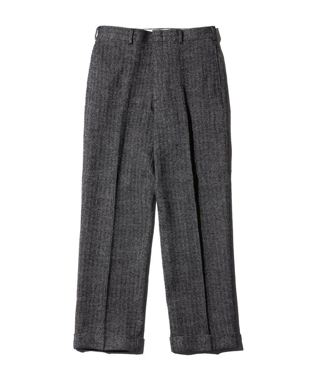 【ジェイ プレス/J.PRESS / MEN】の【J.PRESS ORIGINALS】WOOL/LINEN TWEED PIPED STEM SLACKS インテリア・キッズ・メンズ・レディースファッション・服の通販 founy(ファニー) 　ファッション　Fashion　メンズファッション　Fashion for Men　ボトムス　Bottoms　スラックス　Slacks, Dress Pants　フランス　France, French　リネン　Linen, Linen Fabric　A/W・秋冬　Autumn/Winter　グレー系1|ID: prp329100004733028 ipo3291000000034188258