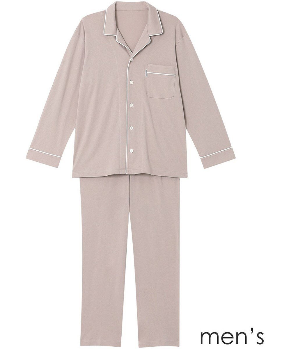 【ワコール 睡眠科学/wacoal suimin / MEN】のメンズ パジャマ 長袖 長ズボン 綿100%(天綿)(本体) YGX504 睡眠科学/ワコール インテリア・キッズ・メンズ・レディースファッション・服の通販 founy(ファニー) ファッション Fashion メンズファッション Fashion for Men なめらか Smooth, Silky Texture パジャマ Pajamas, Sleepwear ボトム Bottoms, Lower Wear メンズ Men's, Menswear 長袖 Long Sleeve, Full Sleeve ベージュ|ID: prp329100004733035 ipo3291000000034188403