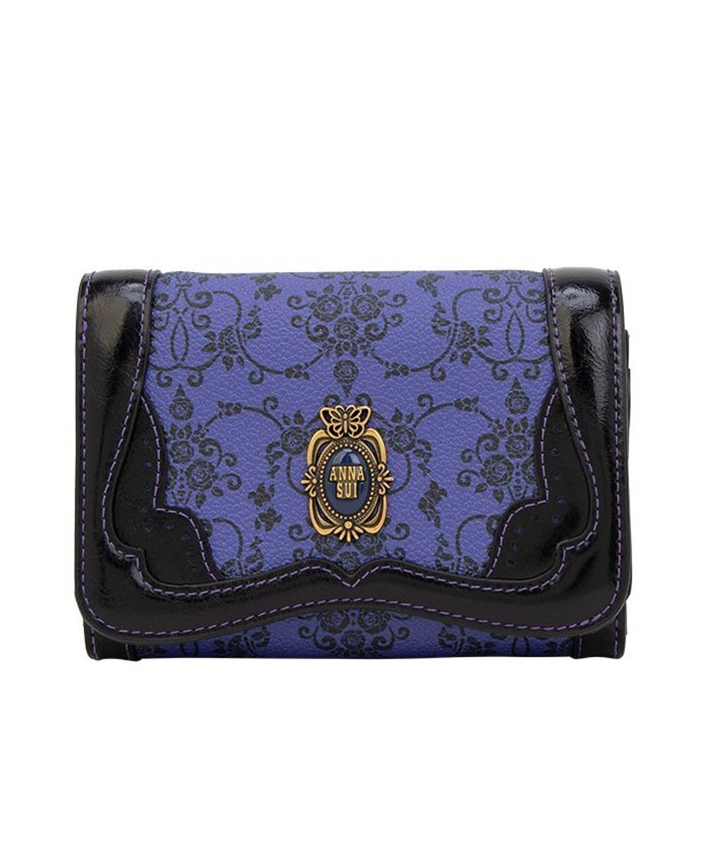 【アナスイ/ANNA SUI】のリーブル 内Lファスナー二つ折り財布 インテリア・キッズ・メンズ・レディースファッション・服の通販 founy(ファニー) ファッション Fashion レディースファッション Fashion for Women ミニ財布・二つ折り財布 Wallets & Card Cases クラシック Classic, Timeless Style ブローチ Brooch, Pin Brooch プリント Print, Printed Pattern ヴィンテージ Vintage Style エレガント 上品 Elegant 財布 Wallet, Purse 軽量 Lightweight, Ultra Light パープル|ID: prp329100004733046 ipo3291000000034188583
