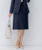 【23区/NIJYUSANKU】の【洗える】ウールライクカルゼ タイト スカート ネイビー系|ID: prp329100004733140 ipo3291000000034190370
