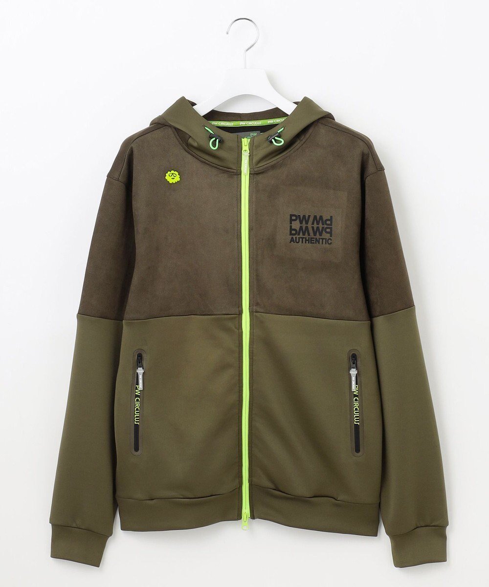 【ピーダブリュサーキュラス/PW CIRCULUS / MEN】の【MEN】ジップアップフーディ インテリア・キッズ・メンズ・レディースファッション・服の通販 founy(ファニー) 　ファッション　Fashion　メンズファッション　Fashion for Men　トップス・カットソー　Cut & Sew Tops　パーカー・フーディー / カジュアルコーデ　Hoodies & Parkas　パーカー　Hoodie, Parka　ポケット　Pocket, Pocket Detail　A/W・秋冬　Autumn/Winter　カーキ系|ID: prp329100004734432 ipo3291000000034199230