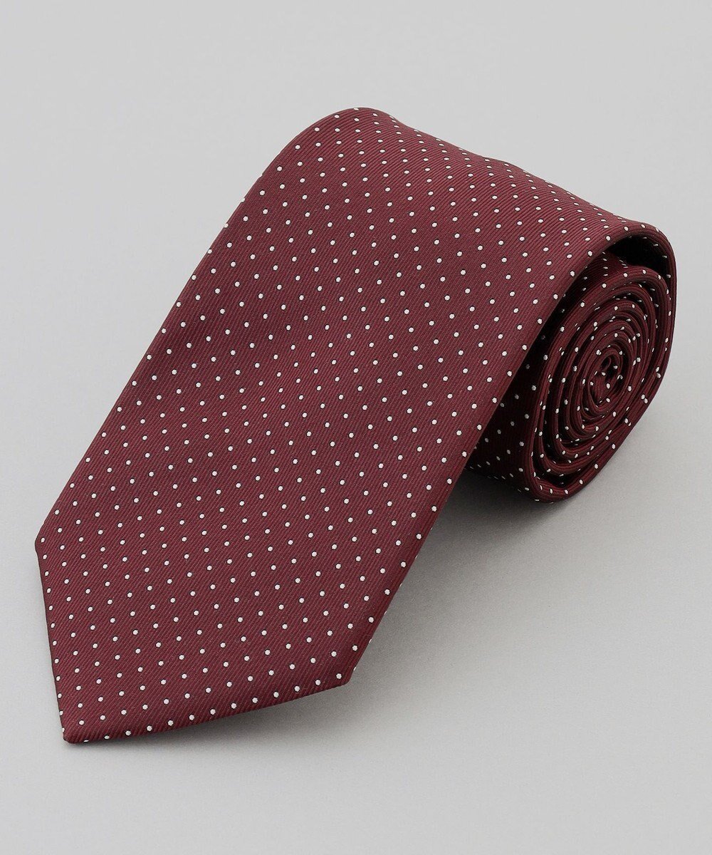 【五大陸/gotairiku / MEN】の定番【日本製】シルク ネクタイ_ピンドット インテリア・キッズ・メンズ・レディースファッション・服の通販 founy(ファニー) ファッション Fashion メンズファッション Fashion for Men シルク Silk, 100% Silk スーツ Suit, Formalwear ドット Polka Dot, Dot Pattern 定番 Standard, Basic Item 日本製 Made In Japan ワイン系8|ID: prp329100004734437 ipo3291000000034199341