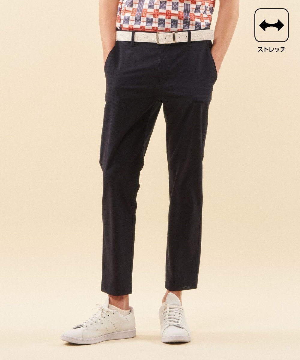 【23区 ゴルフ/23区GOLF / MEN】の【MEN】【ストレッチ】クールメッシュ テーパードパンツ インテリア・キッズ・メンズ・レディースファッション・服の通販 founy(ファニー) 　ファッション　Fashion　メンズファッション　Fashion for Men　ボトムス　Bottoms　ゴルフ　Golf　シンプル　Simple, Minimal　ストレッチ　Stretch, Stretchy Fabric　スポーティ　Sporty, Casual Athletic　ポケット　Pocket, Pocket Detail　ワンポイント　One Point, Statement Accent　夏　Summer　春　Spring　S/S・春夏　SS, Spring/Summer, Warm Season　ネイビー系|ID: prp329100004734440 ipo3291000000034199370
