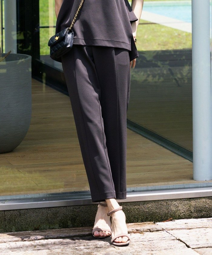 【組曲/KUMIKYOKU】の【吸湿・冷感・UVケア】スタイルアップジャージー パンツ インテリア・キッズ・メンズ・レディースファッション・服の通販 founy(ファニー) https://founy.com/ ファッション Fashion レディースファッション Fashion for Women パンツ Pants & Trousers 春 Spring ギャザー Gathered, Ruffled ジョーゼット Georgette, Semi-Sheer Fabric セットアップ Set-Up, Coordinated Outfit ダブル Double, Double-Breasted リラックス Relax, Relaxed Fit レギンス Leggings, Stretch Pants S/S・春夏 SS, Spring/Summer, Warm Season おすすめ Recommended / Our Picks 夏 Summer |ID: prp329100004734762 ipo3291000000034202312