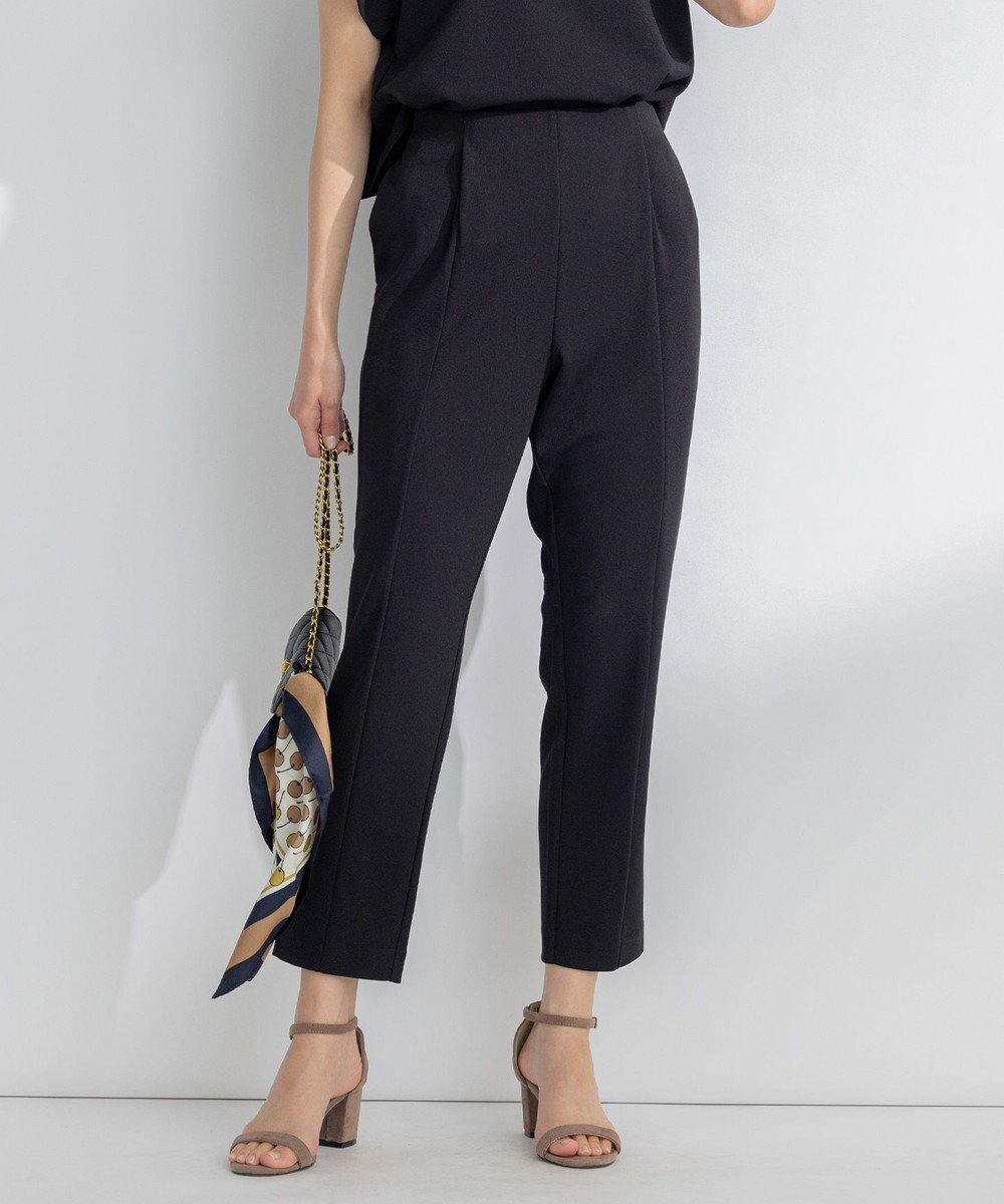 【組曲/KUMIKYOKU】の【吸湿・冷感・UVケア】スタイルアップジャージー パンツ インテリア・キッズ・メンズ・レディースファッション・服の通販 founy(ファニー) ファッション Fashion レディースファッション Fashion for Women パンツ Pants & Trousers 春 Spring ギャザー Gathered, Ruffled ジョーゼット Georgette, Semi-Sheer Fabric セットアップ Set-Up, Coordinated Outfit ダブル Double, Double-Breasted リラックス Relax, Relaxed Fit レギンス Leggings, Stretch Pants S/S・春夏 SS, Spring/Summer, Warm Season おすすめ Recommended / Our Picks 夏 Summer ブラック系|ID: prp329100004734762 ipo3291000000034202318