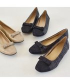 【リズ ラフィーネ/Riz raffinee】のRiz raffinee リボン付きローヒールパンプス グレーキジ|ID: prp329100004734903 ipo3291000000034203546