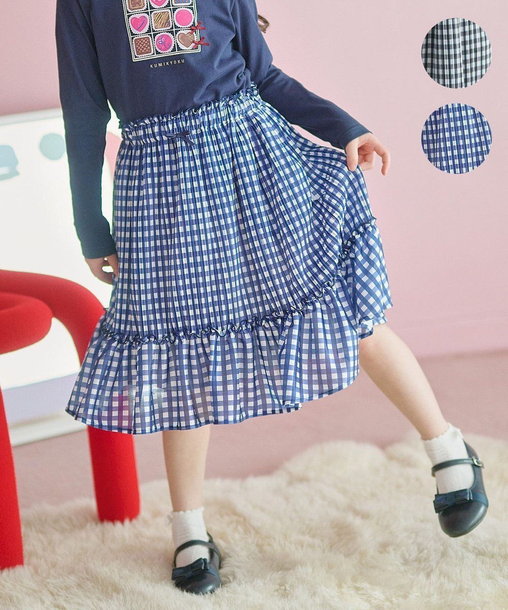 【組曲 / KIDS/KUMIKYOKU】の【110-140㎝】ギンガムチェックプリーツ スカート 人気、トレンドファッション・服の通販 founy(ファニー) ファッション Fashion キッズファッション Fashion for Kids プリーツ Pleats, Pleated リボン Ribbon, Bow 夏 Summer 春 Spring S/S・春夏 SS, Spring/Summer, Warm Season other-1|ID: prp329100004735938 ipo3291000000034210055