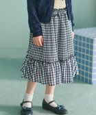 【組曲 / KIDS/KUMIKYOKU】の【110-140㎝】ギンガムチェックプリーツ スカート ブラック系|ID: prp329100004735938 ipo3291000000034210057