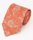 【ジェイ プレス/J.PRESS / MEN】のペイズリーハンドプリント ネクタイ オレンジ系6|ID: prp329100004735968 ipo3291000000034210351