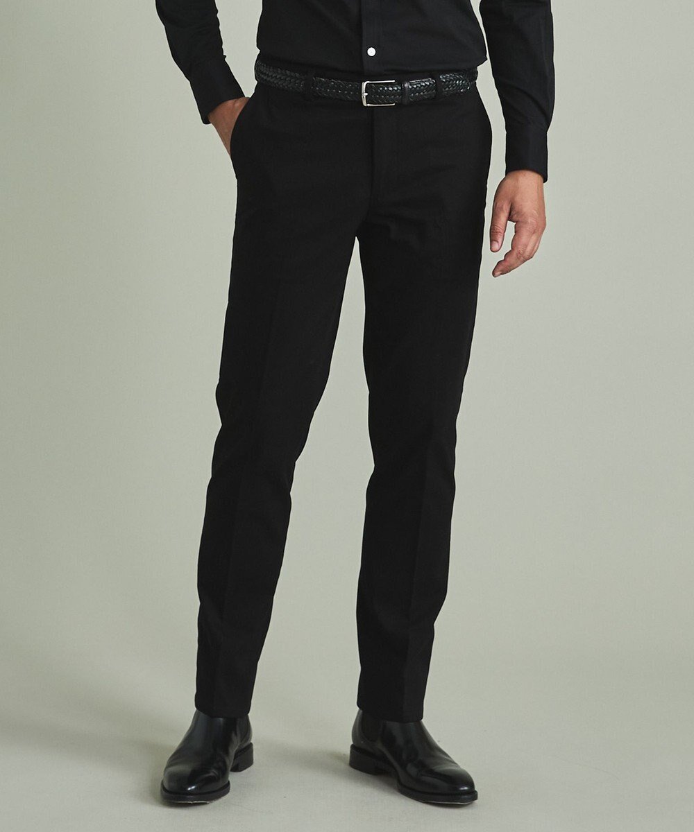 【五大陸/gotairiku / MEN】のコットンカルゼ トラウザーズ インテリア・キッズ・メンズ・レディースファッション・服の通販 founy(ファニー) 　ファッション　Fashion　メンズファッション　Fashion for Men　ボトムス　Bottoms　ストレッチ　Stretch, Stretchy Fabric　スマート　Smart, Elegant　スリム　Slim, Slim Fit　テーパード　Tapered, Tapered Pants　ドレス　Dress, One-Piece　ハンド　Hand, Handmade　フロント　Front, Front Design　ポケット　Pocket, Pocket Detail　夏　Summer　S/S・春夏　SS, Spring/Summer, Warm Season　A/W・秋冬　Autumn/Winter　ブラック系|ID: prp329100004735984 ipo3291000000034210465