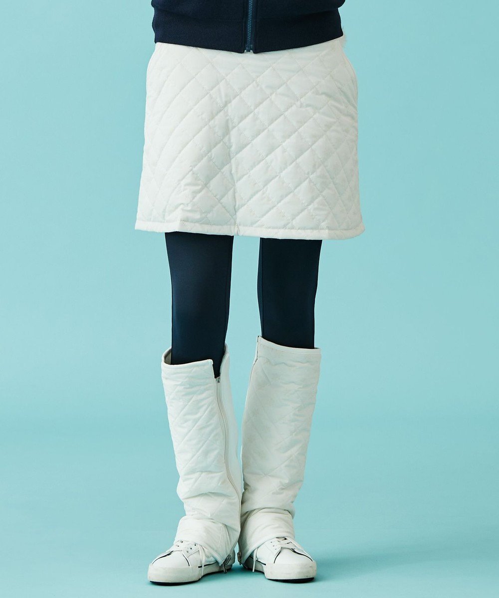【23区 ゴルフ/NIJYUSANKU GOLF】のレディな防寒アイテム【WOMEN】ダイヤキルト 中綿スカート 保温性◎寒い朝に最適 インテリア・キッズ・メンズ・レディースファッション・服の通販 founy(ファニー) 　ファッション　Fashion　レディースファッション　Fashion for Women　スカート　Skirts　ウォッシャブル　Machine Washable　キルト　Quilt, Quilted Fabric　シリコン　Silicone, Silicone Material　セットアップ　Set-Up, Coordinated Outfit　ダウン　Down, Puffer　台形　A-Line, Trapezoid Shape　フェミニン　Feminine, Girly　ブルゾン　Blouson, Bomber Jacket　プリント　Print, Printed Pattern　ベーシック　Basic, Essential　ポケット　Pocket, Pocket Detail　防寒　Cold Protection, Winter-Ready　ラベンダー　Lavender　冬　Winter / This Winter　A/W・秋冬　Autumn/Winter　おすすめ　Recommended / Our Picks　ゴルフ　Golf　ホワイト系5|ID: prp329100004736016 ipo3291000000034210981