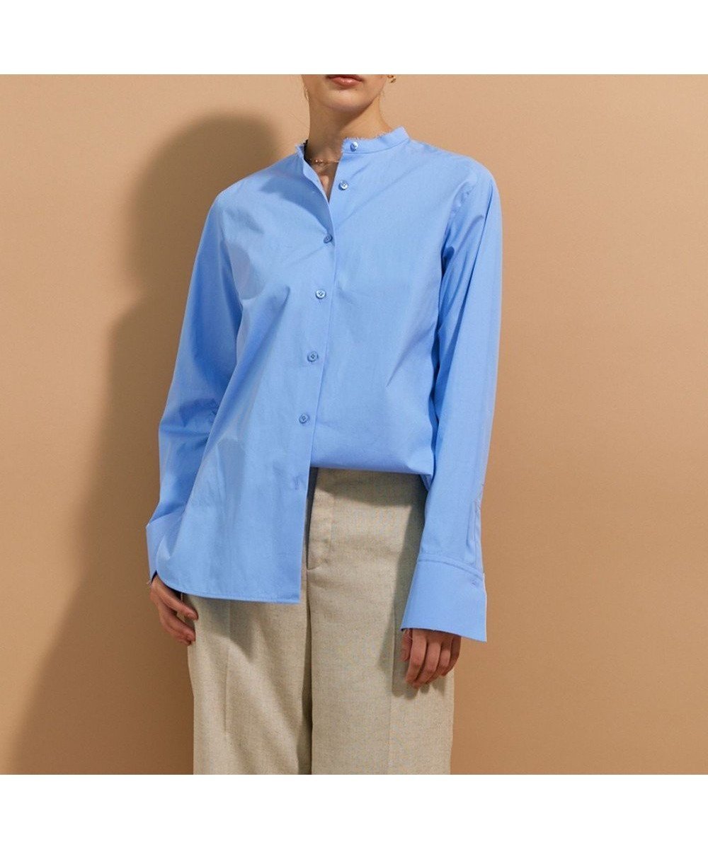 【ベイジ,/BEIGE,】のALBERT / バンドカラーシャツ インテリア・キッズ・メンズ・レディースファッション・服の通販 founy(ファニー) ファッション Fashion レディースファッション Fashion for Women トップス・カットソー Cut & Sew Tops シャツ・ブラウス・オフィスカジュアル Elegant Blouses & Button-Ups おすすめ Recommended / Our Picks インナー Innerwear コンパクト Compact, Small Size シンプル Simple, Minimal ジャケット Jacket, Outerwear ビスチェ Bustier, Corset Top エレガント 上品 Elegant 今季 This Season, Current Season ビジネス 仕事 通勤 Business / Work / Commuting 夏 Summer S/S・春夏 SS, Spring/Summer, Warm Season A/W・秋冬 Autumn/Winter Sax|ID: prp329100004736019 ipo3291000000034211072
