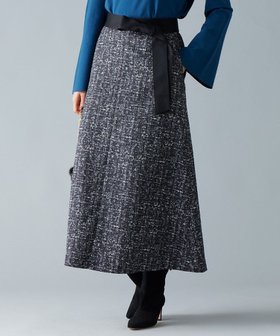 【自由区/JIYU-KU】のプリントジャガードストレッチ スカート 人気、トレンドファッション・服の通販 founy(ファニー) ファッション Fashion レディースファッション Fashion for Women スカート Skirts シンプル Simple, Minimal ジャカード／ジャガード Jacquard, Woven Pattern ツイード Twill, Twill Weave プリント Print, Printed Pattern モチーフ Motif, Design Theme A/W・秋冬 Autumn/Winter |ID:prp329100004736020